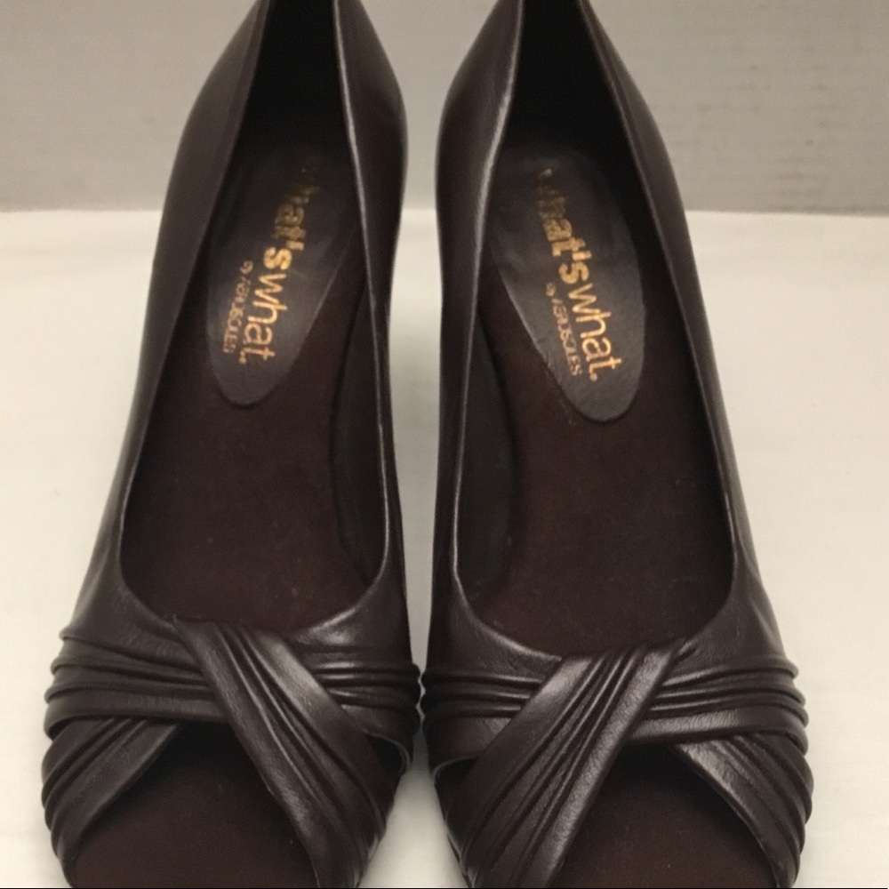 What's What by Aerosols peep toe kitten heels - Picture 2 of 9